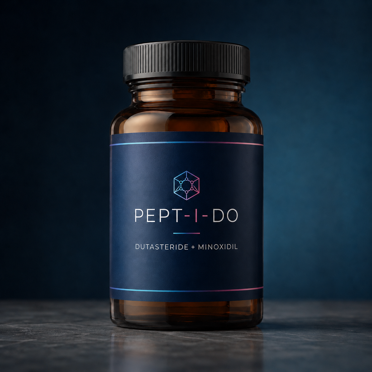 PEPT-I-DO Minoxidil + Dutasteride illustrative prescription packaging